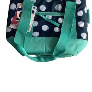 Arctic Zone Insulated Fashion Tote Teal, 8-Can Capacity, Front Zipper Pocket